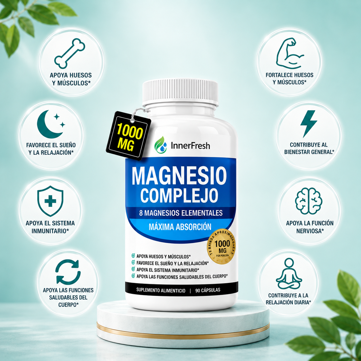 Magnesio Complex · Tu descanso, energía y músculo en una sola cápsula