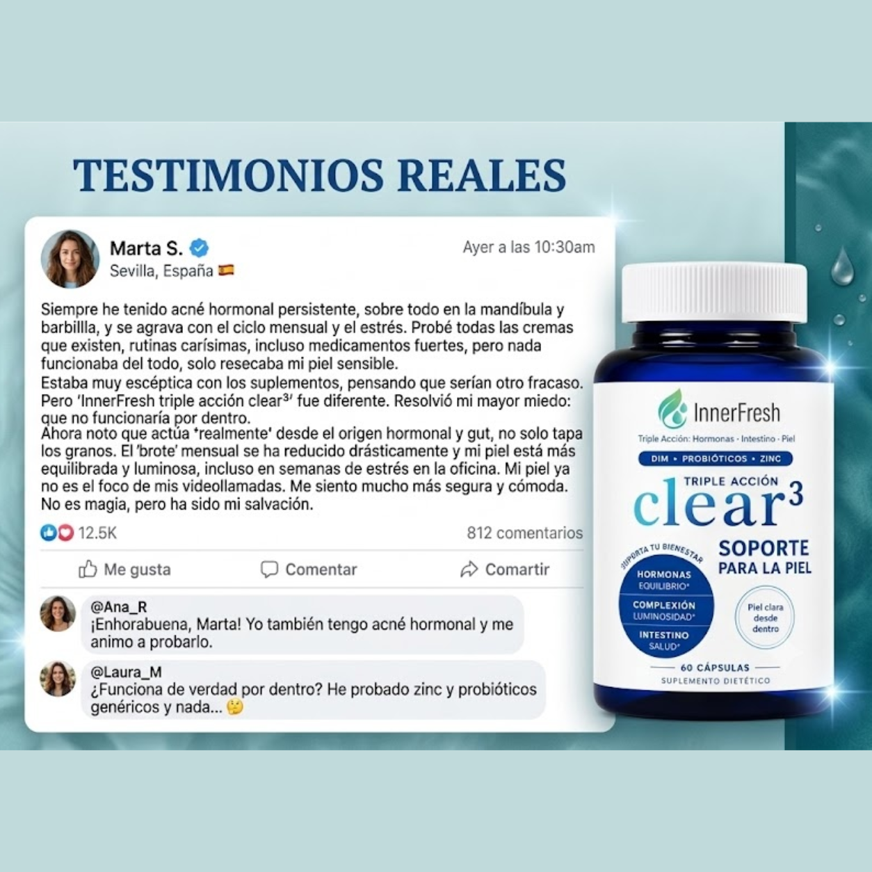 Clear3 -Adiós al Acné Hormonal