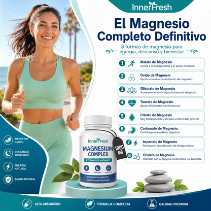 Magnesio Complex · Tu descanso, energía y músculo en una sola cápsula