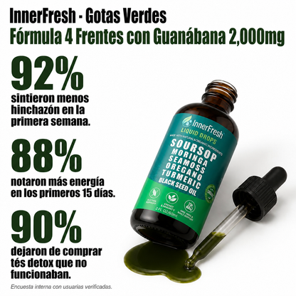 Gotas Verdes 10 en 1 · Renueva tu Digestión y Energía