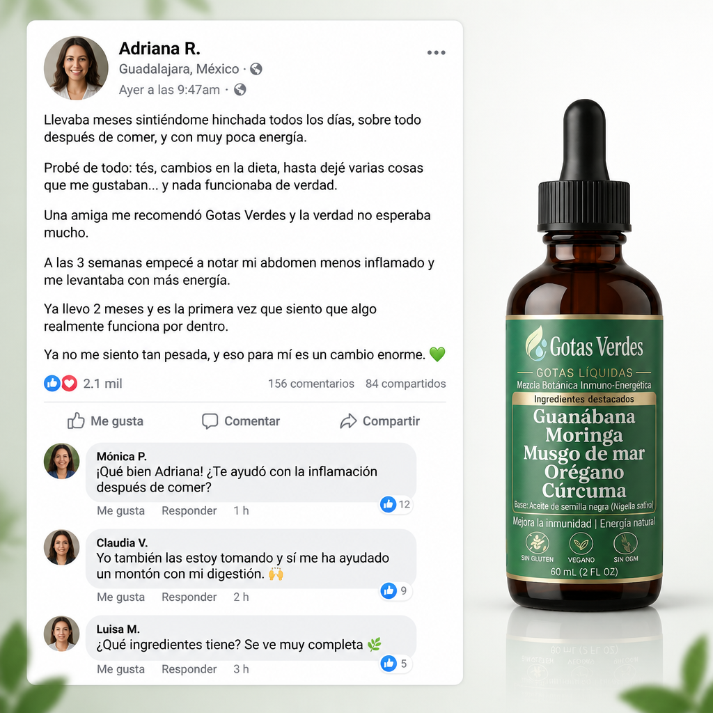 Gotas Verdes · Renueva tu Digestión y Energía